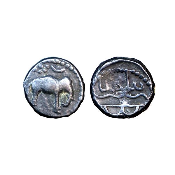 Western Kshtrapas, Damsena (222-238 AD), Kardamaka Dynasty, Potin Unit, 1.50 gms