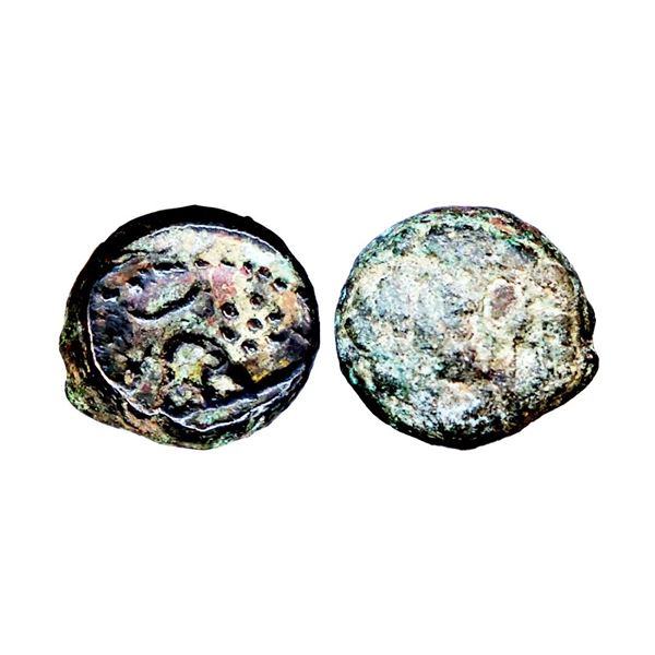 Western Kshtrapas, Damsena (222-238 AD), Kardamaka Dynasty, Potin Unit, 1.04 gms,