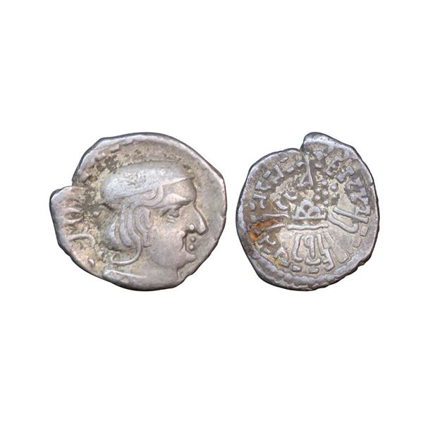 Western Kshatrapas, Kardamaka Family, Rudrasimha II (304-316 AD) Silver Drachm, 2.04 gms,
