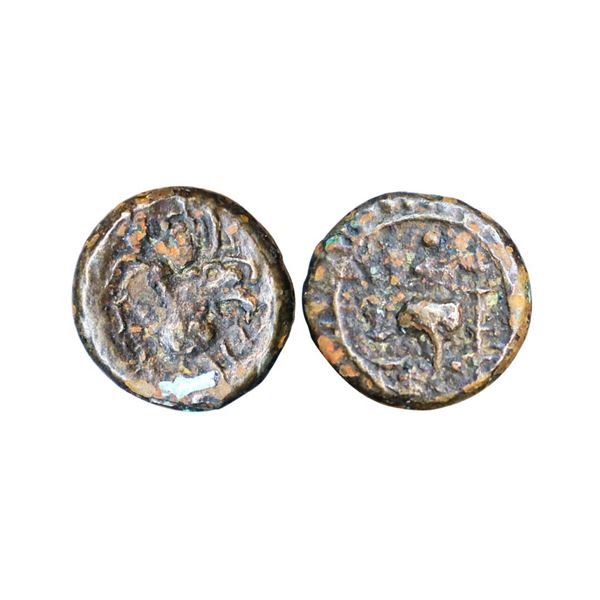 Deccan, Vishnukundin Fabric, Copper Alloy Unit, 2.84 gms