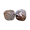 Image 1 : Kalachuris of Mahismati, Krishnaraja (6th-7th Century AD), Copper Unit, 0.87 gms,