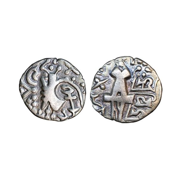 Kashmir Karkota Dynasty, Vigraha (c. 7th Century AD), Debased Gold Dinar, 7.32 gms,