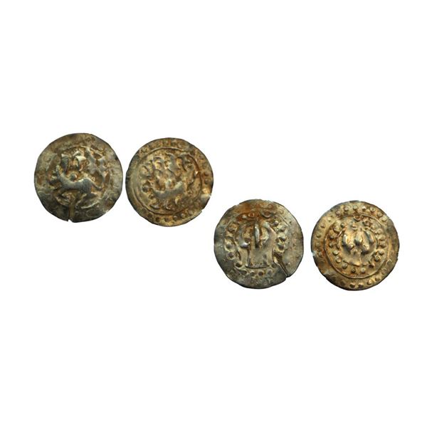 Harikelas, Eastern Bengal, (7th-9th Century AD), Set of 2, Silver Unit,
