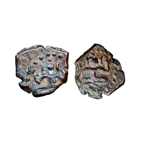 Saurashtra(12-13th Century), Copper Unit, 1.35 gms,