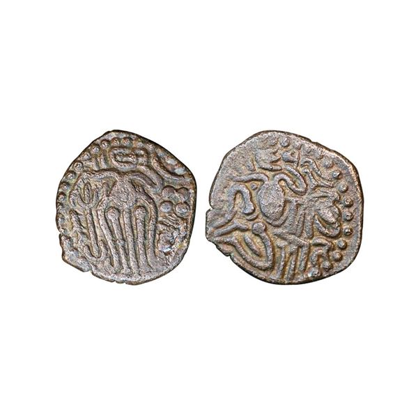Chola Empire, Raja Raja Chola (985-1014 AD), Copper unit, 3.64 gms