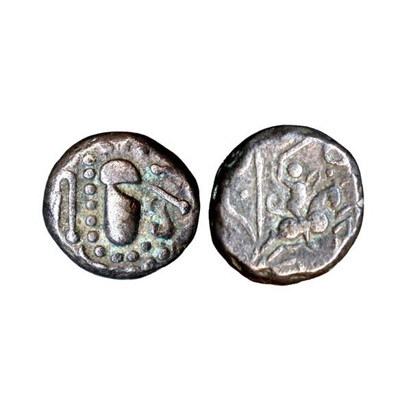 Paramaras of Malwa, (13th Century AD), Gadhaiya Series, Billon Unit, 4.23 gms,
