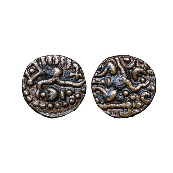 Venad Cheras (11 Century AD), Tirunelveli Region, Copper Kasu, 4.64 gms,