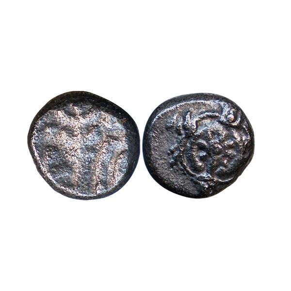 Vijayanagar Feudatory, (13th Century), Copper Kasu, 2.16 gms,