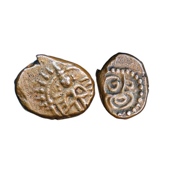 Madurai Nayaks, (c. 17th-18th Century AD) Copper Kasu, 1.94 gms,