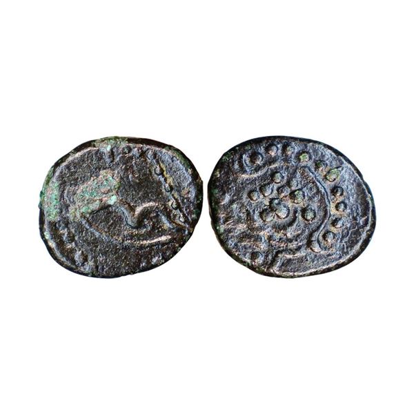 Madurai Nayaks, (c. 17th-18th Century AD) Copper Kasu, 2.31 gms,