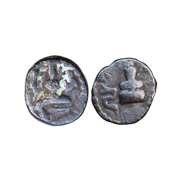 Thanjavur Maratha (1674-1855 AD), Copper Kasu, 0.91 gms,