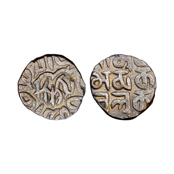 Sultan of Sindh, Nasir al-Din Muhammad Qarlugh(1249-1259 AD), Copper Jital, 3.77 gms