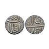 Image 1 : Akbar, Silver ½ Rupee, 5.76g, Ahmedabad Mint, Ilahi type, Month Di, (KM 66.1).