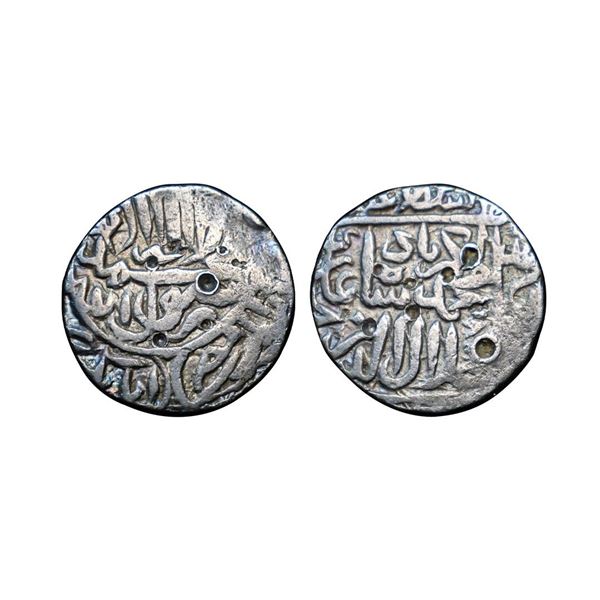 Akbar (AH 963-1014, 1556-1605 AD), Silver Rupee, 11.20 gms, Hadrat Delhi Mint, AH 984, very fine, sc