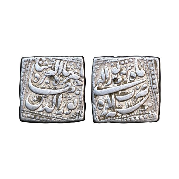 Jahangir (AH 1014-1037, 1605-1628 AD), Silver Square Rupee, 11.32 gms.