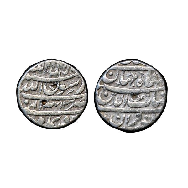 Shah Jahan (AH 1037-1068, 1628-1658 AD), Silver Rupee, 11.33 gms, Tatta Mint, Ilahi Month Azar, KM #