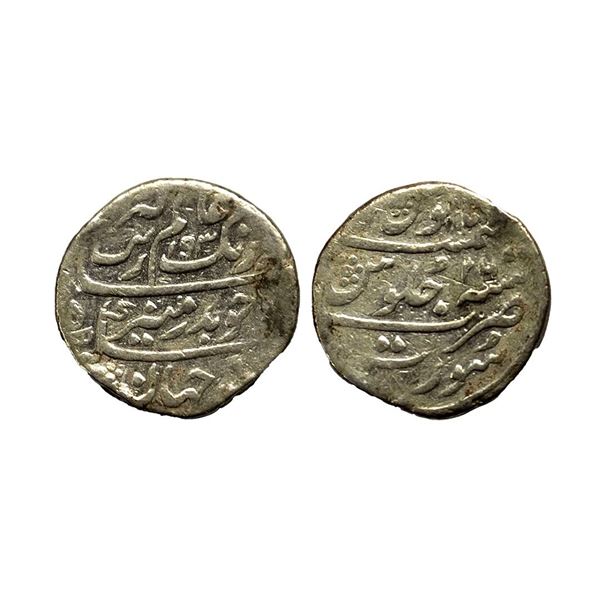 Aurangzeb (1658-1707 AD), silver rupee, surat mint, 11.24g