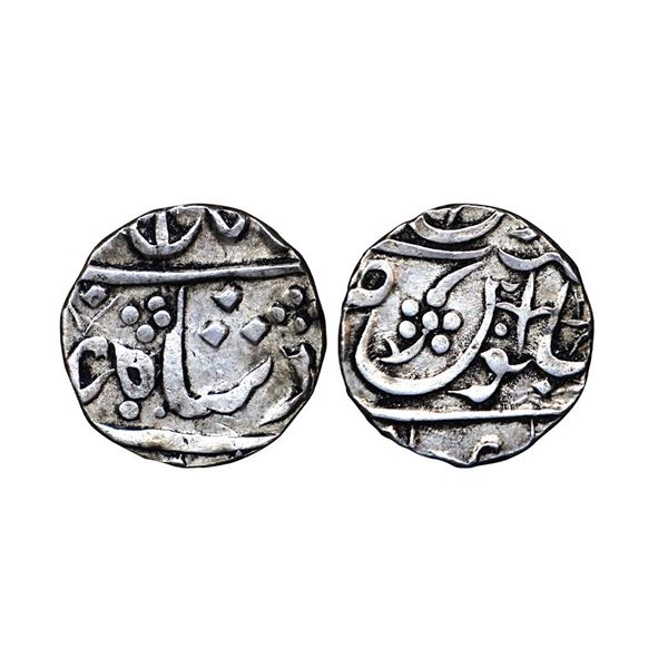 Maratha Confederacy, INO Shah Alam II (AH 1174-1221, 1759-1806 AD), Silver Rupee, 11.10 gms,
