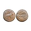 Image 1 : Mysore, Tipu Sultan (AM 1215-1227, 1787-1799 AD), Copper ¼ Paisa, 2.81 gms & 2.72 gms,