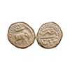 Image 2 : Mysore, Tipu Sultan (AM 1215-1227, 1787-1799 AD), Copper ¼ Paisa, 2.81 gms & 2.72 gms,
