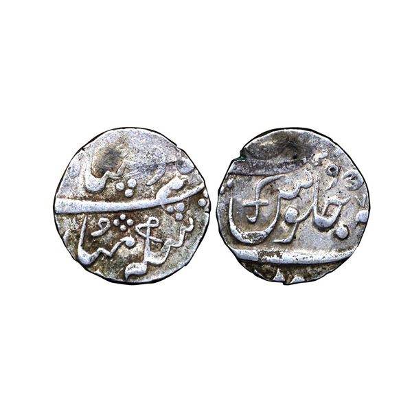 Baroda State, Anand Rao (AH 1215-1235, 1800-1819 AD), Silver Rupee, 11.41 gms,