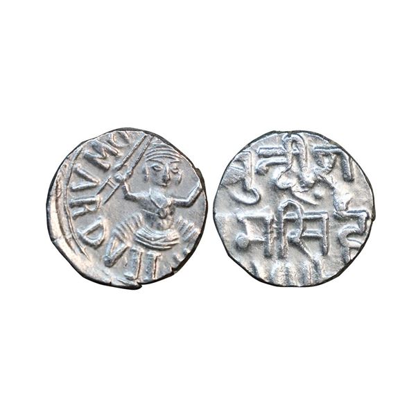 Bundi State, Maharaja Raghubir Singh (VS 1946-1984, 1889-1927 AD), Silver Rupee, 10.67 gms