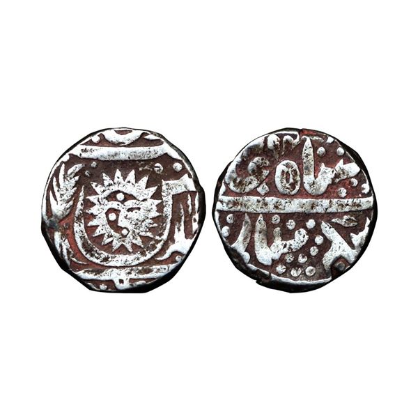 Indore State, INO Shah Alam II (AH 1174-1221, 1759-1806 AD), Silver Rupee, 11.15 gms,