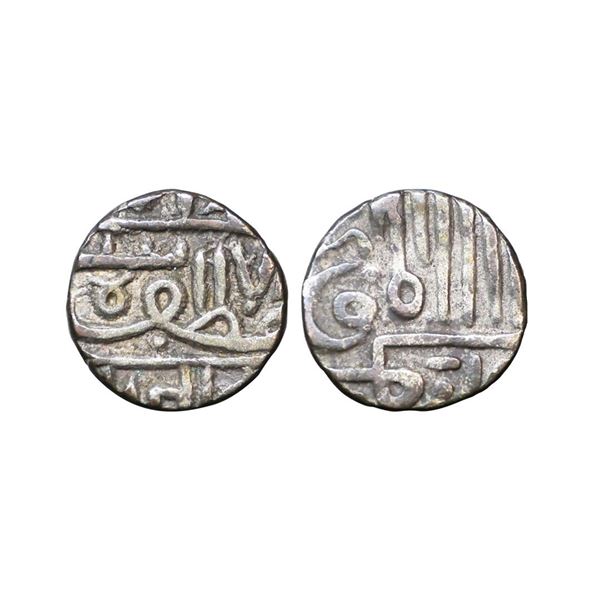 Nawanagar State, Jam Vibhaji (VS 1909-1951 /1852-1894 AD), Silver ½ Kori, 2.36 gms.
