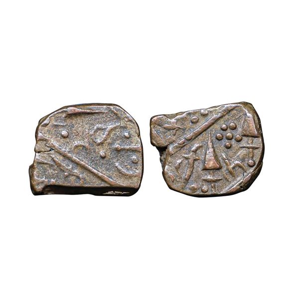 Sunth State (1870-1920 AD), Copper Paisa, 8.30 gms.