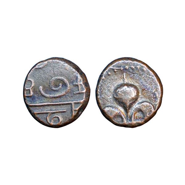 Indo-French, Pondichery, Copper Doudou, 3.95 gms