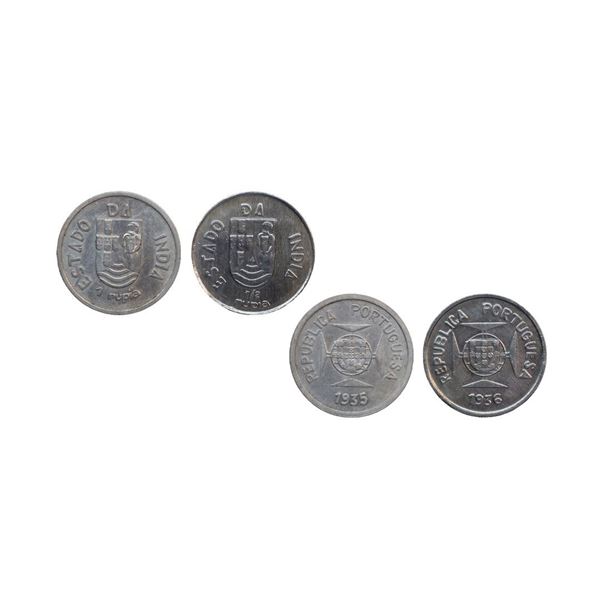 Indo Portuguese, Silver Rupia & 1/2 Rupia, 11.70 gms, 5.74 gms,