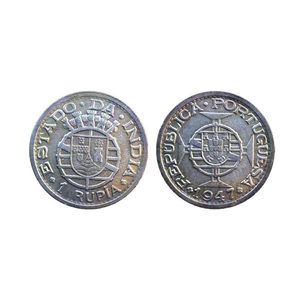 Indo Portuguese, Silver Rupia, 11.98 gms,