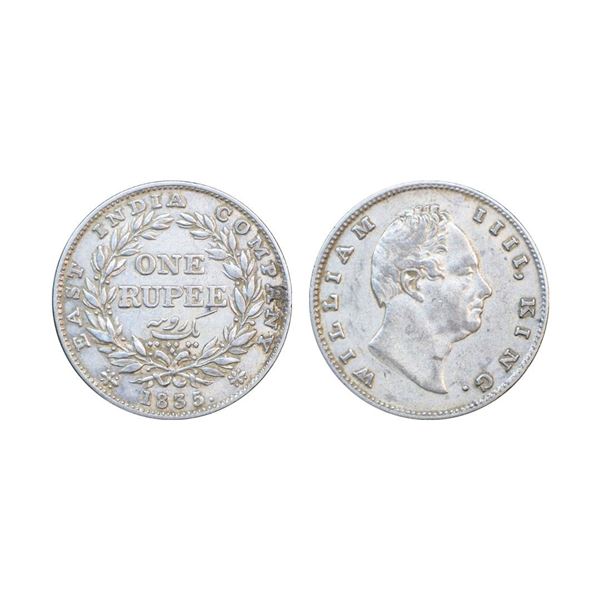 William IIII, 1835, Silver Rupee, Bombay Mint,