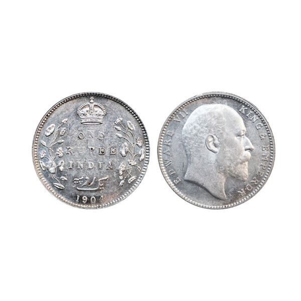 Edward VII, Silver Rupee, 1904, Bombay Mint,