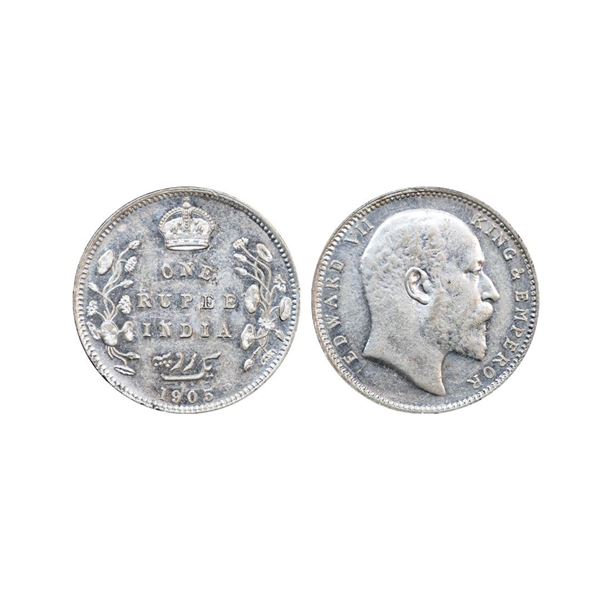 Edward VII, Silver Rupee, 1905, Bombay Mint,