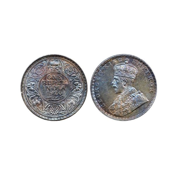George V, 1920, Silver Rupee, Bombay Mint,