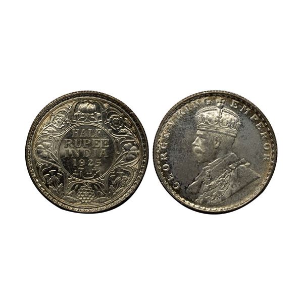 George V, Silver ½ Rupee, 1925, Bombay Mint, (Prid 347)
