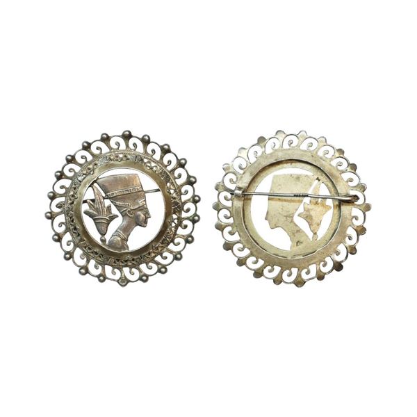 Egyptian Revival Brooch Pendant, 16.47 gms,