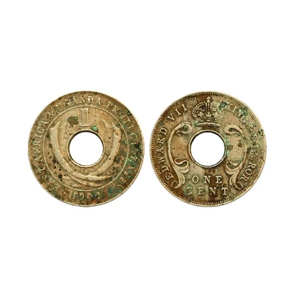 British East Africa, Edward VII, 1909, 1 Cent, 2.85 gms,