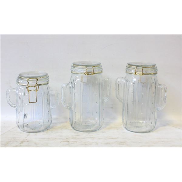 3PCS CACTUS CANISTER