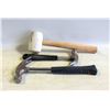 Image 1 : 2 HAMMERS PLUS RUBBER MALLET