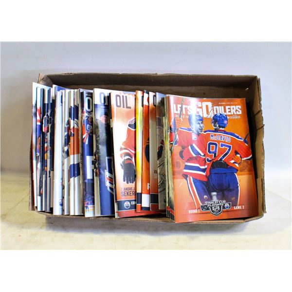 FLAT OF VINTAGE OILERS GAME DAY BOOKLETS