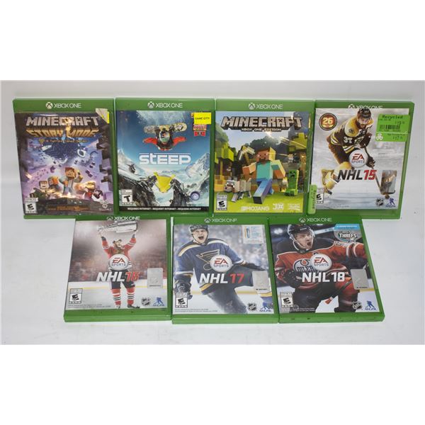 7 XBOX ONE GAMES