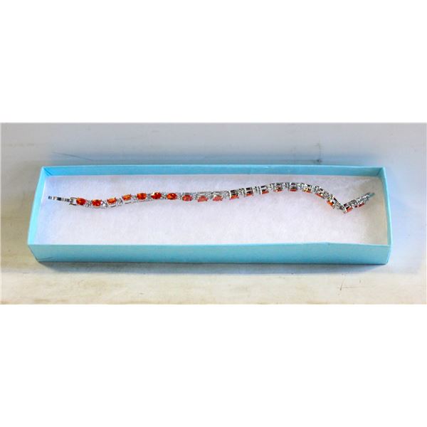 SILVERTONE TENNIS BRACELET NEW