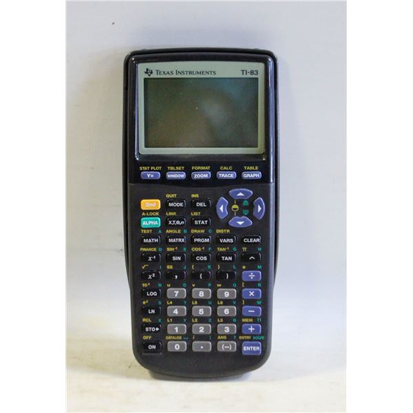 TI-83 TEXAS INSTRUMENTS