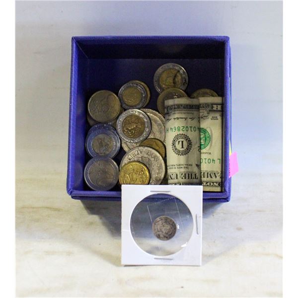 MISC COINS IN BOX