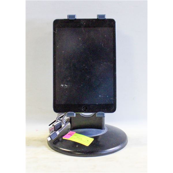 IPAD MINI WITH STAND UNLOCKED AND GOOD