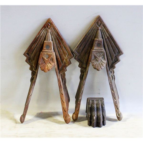 4PCS CAST METAL ART DECO PIECES