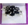 Image 1 : NEW STERLING SILVER SAPPHIRE RING 7 STONES