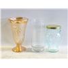 Image 1 : GOLDTONED ANTIQUE VASE & MORE